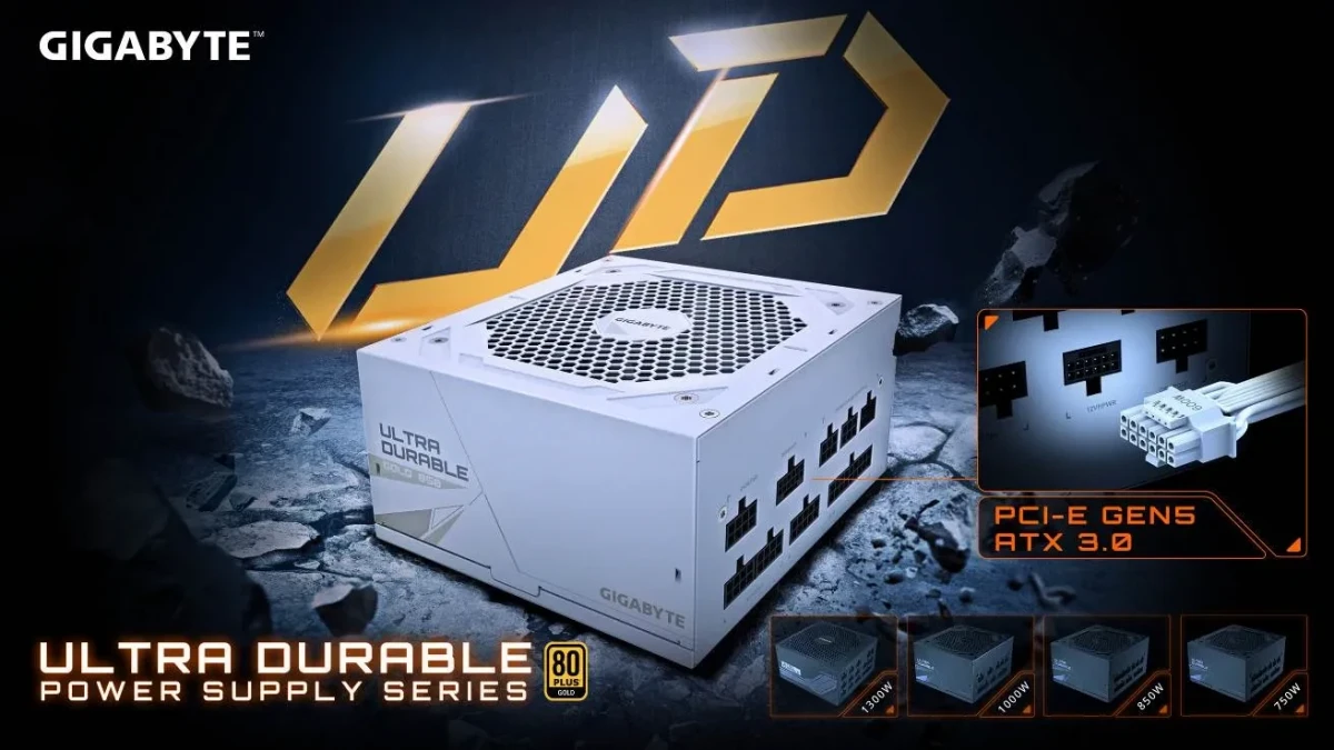 GIGABYTE ra mắt bộ nguồn UD850GM PCIE 5.0 phiên bản màu trắng và UD750GM PCIE 5.0 hỗ trợ PCIe Gen 5.0