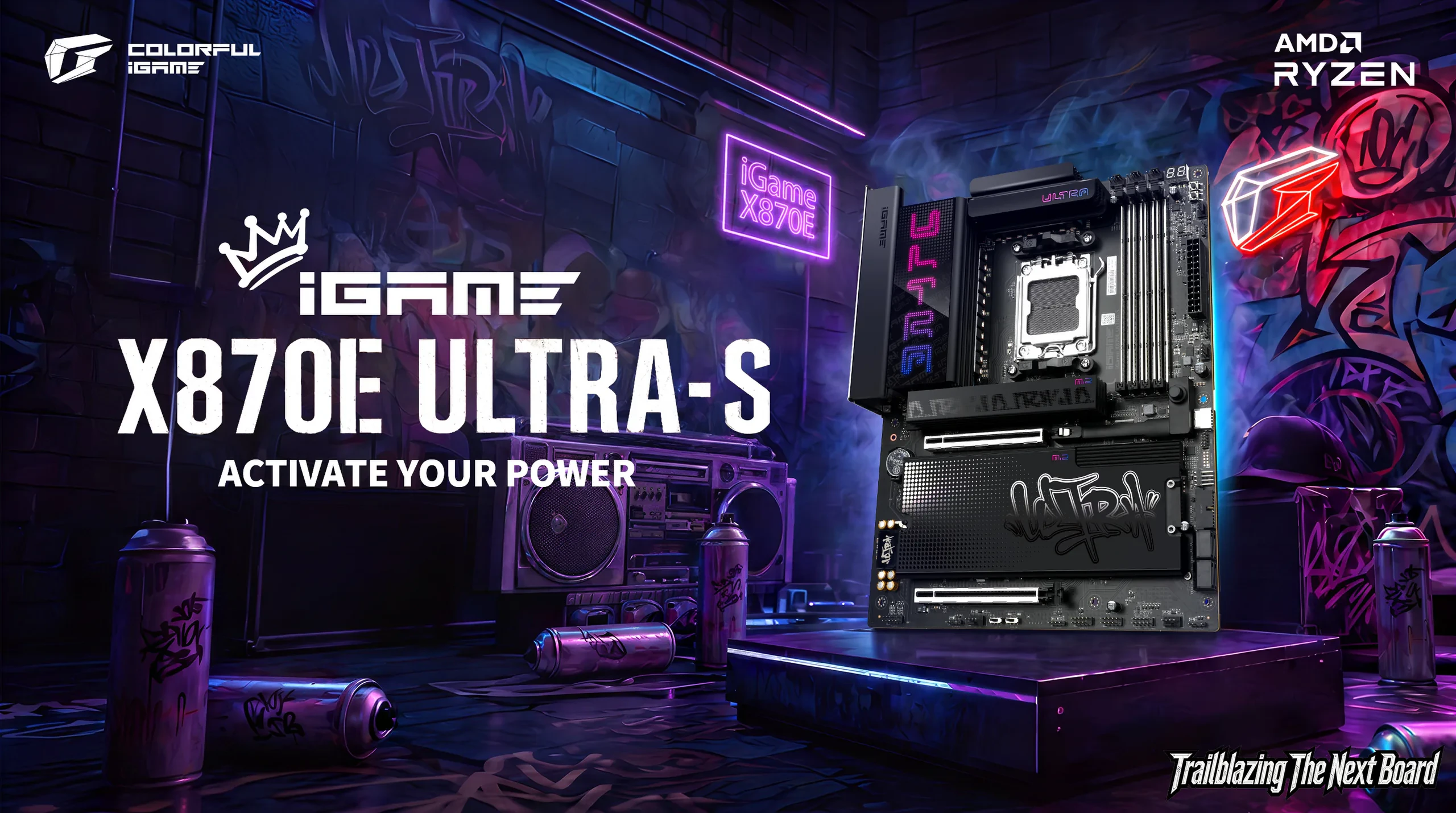 COLORFUL ra mắt iGame X870E ULTRA-S V14, hỗ trợ PCIe 5.0 và USB4
