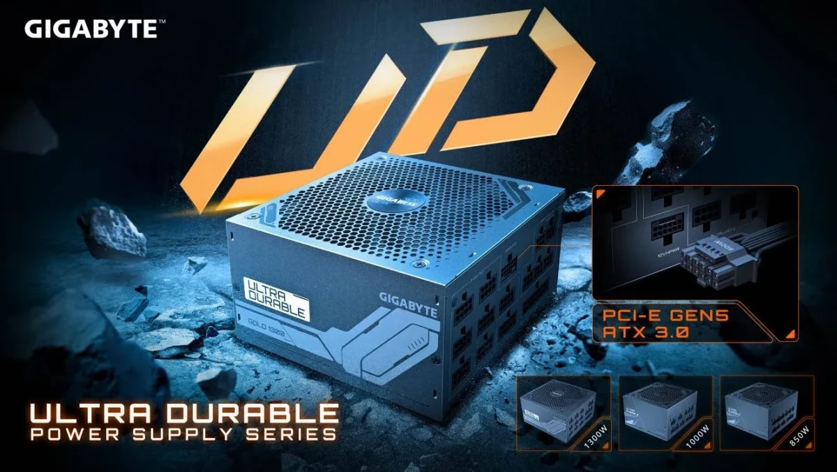 GIGABYTE trình làng Bộ nguồn UD1300GM PCIE 5.0 hỗ trợ đầy đủ chuẩn PCIe Gen 5.0 và ATX 3.0 mới nhất