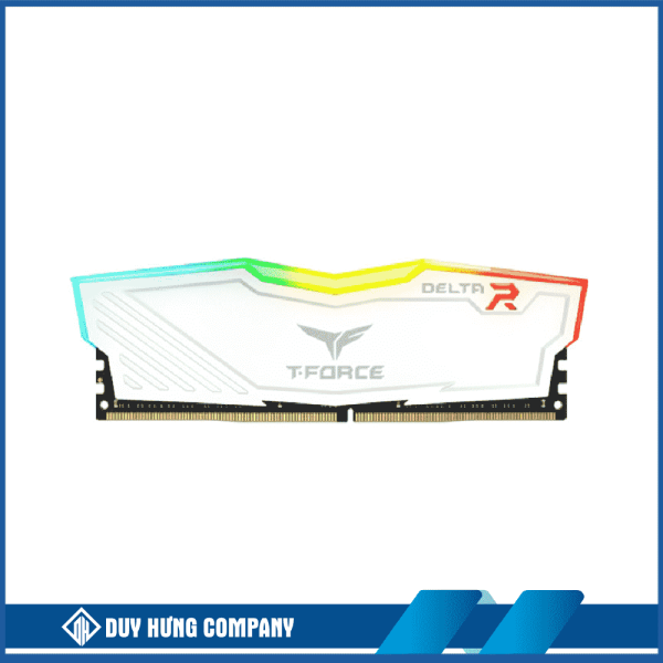 Ram TEAMGROUP T-Force DELTA RGB 16GB (1x16GB) DDR4 3200MHz (Trắng)