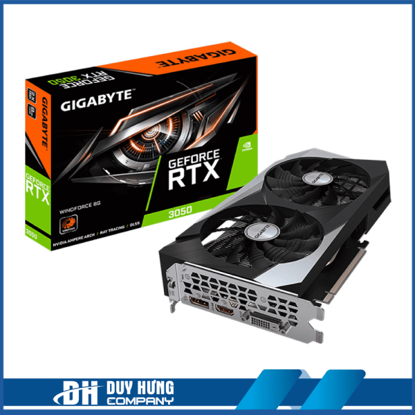 VGA GIGABYTE RTX 3050 WINDFORCE 8G (GV-N3050WF2-8GD)