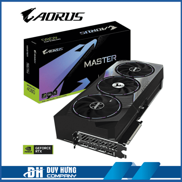 VGA GIGABYTE AORUS GeForce RTX 4080 MASTER 16GB (GV-N4080AORUS M-16GD)